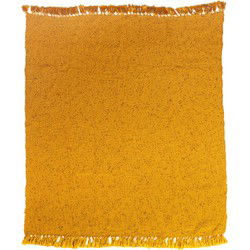 Furntastik Oeiras Plaid, 130x170 cm, mosterd