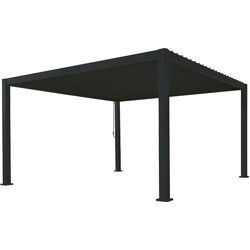 Overkapping vierkant L Rota 300 x 400 cm Matt royal grey