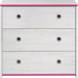 Ladenkast 3 laden L79.4 cm houten decor wit - Snoozy