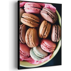 Muurwerken Akoestisch Schilderij - Macarons 02 - Geluidsdempend Wandpaneel - Wanddecoratie - Geluidsisolatie - PRO (AW 0.90) S (50X70)