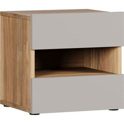 Meubella - Nachtkastje Innocent - Eiken - 46 cm