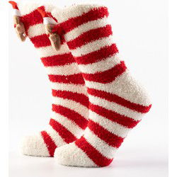 Textino FUNNY COOKIE - House socks - Biking Red - Textino