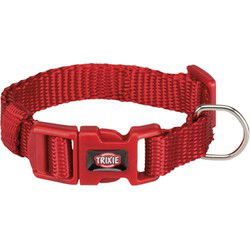 TRIXIE HALSBAND HOND PREMIUM ROOD 15-25X1CM