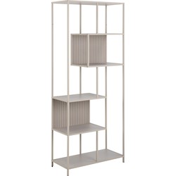 Boekenkast Grijs - 77x35x185cm - Varven