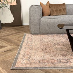 Vintage vloerkleed Sybil Groen/Beige - Polyester - 240 x 330 cm - (X)