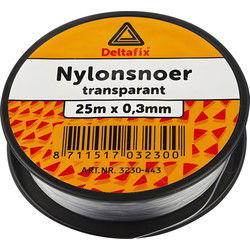 Nylon snoer transp. 0,3mm