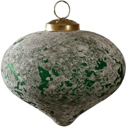 PTMD Rustic Forest Kerstbal - 12 x 12 x 12 cm - Glas - Groen