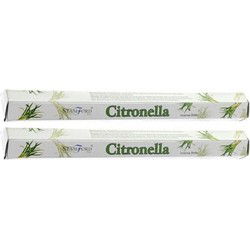 Wierook citroen geur - 40x wierook stokjes - citronella - Wierookstokjes