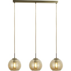 Hanglamp Balls Metaal L:86cm Messing