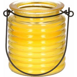 Citronellakaars - in geel glas - 8 cm - insecten verjagen - geurkaarsen