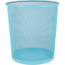 Gerimport Prullenmand - blauw - 9L - metaal - Prullenmanden