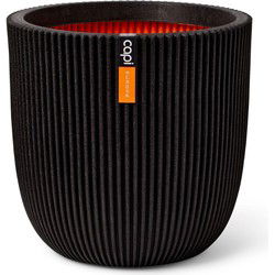 Pot bol Groove NL 54x52 zwart bloempot