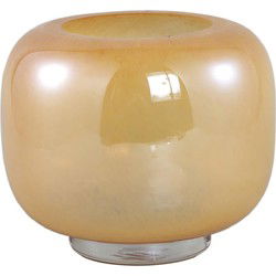 PTMD Vaas Mexx - 21x21x20 cm - Glas - Oranje