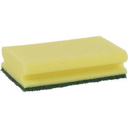 Extra grote schuursponsen - 10x - met greep - 16,5 x 8 x 4,7 cm - Schuursponzen