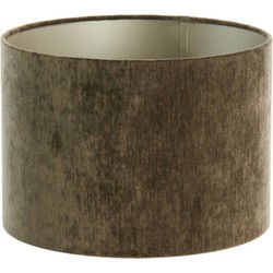 Light & Living - kap - Bayou - groen - textiel - Ø 30cm - E27 - 2230946