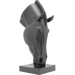 Kare Decofiguur Horse Face Black 57cm