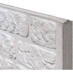 Berton Romeins motiefplaat wit/grijs 184 cm Tuindeco