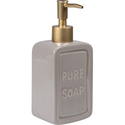 QUVIO Zeep dispenser 'pure soap' - Grijs