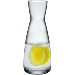 Bormioli Rocco Drank/water karaf of kleine vaas - glas - transparant - D10 cm x H25 cm - 1000 ML - Karaffen