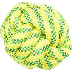 TRIXIE AQUATOY BAL DRIJVEND TPR GEEL / GROEN 7X7X7 CM
