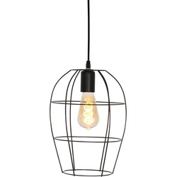 Metalen draadlamp hang Mexlite Minimalics Zwart