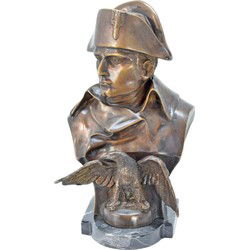 A BRONZE BUST OF NAPOLEON