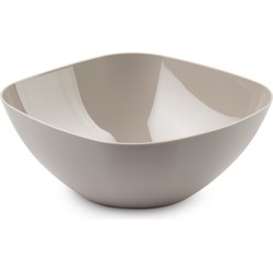 Plasticforte Serveerschaal/saladeschaal - D28 x H11 cm - kunststof - beige - 4800 ml - Serveerschalen