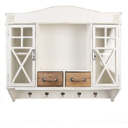 Clayre & Eef Wandkast Wit Hout