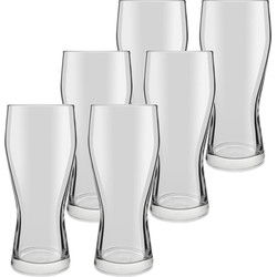 Royal Leerdam Bierglazen Mainz - 6x stuks - 400 ml - speciaal bier - Bierglazen