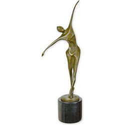 A MODERNIST BRONZE SCULPTURE OF A DANCING MAN