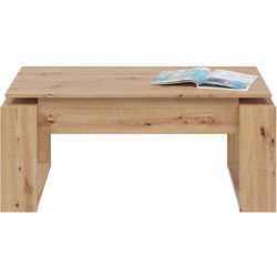 Salontafel met opklapbaar blad - L102 cm - Ciara