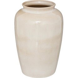 Atmosphera Bloemenvaas Dune - beige - keramiek - D20 x H29 cm - Vazen