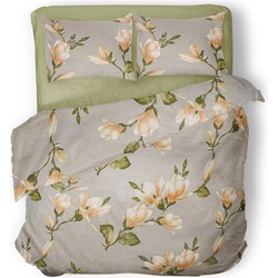 Charm & Co Magnolia Dekbedovertrek - Lits Jumeaux - 240x200/220cm - Katoenen Dekbedovertrek - Grijs