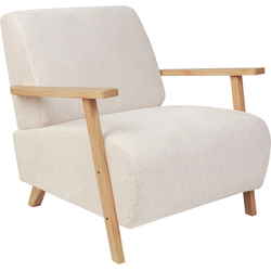 Beliani LESJA - Fauteuil-Beige-Polyester