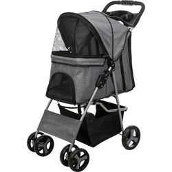 TRIXIE HONDENBUGGY GRIJS 47X80X100 CM TOT 15 KG