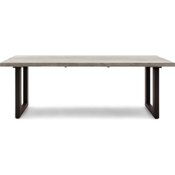 Riviera Maison Bondi Beach Outdoor Dining Table, 220x100 cm, grey