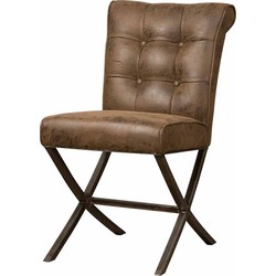 Tower living Barcelona sidechair - fabric cherokee 9 brown