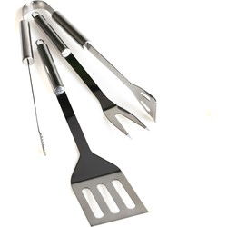RVS BBQ/barbecue gereedschap set 3-delig - Barbecuegereedschapset