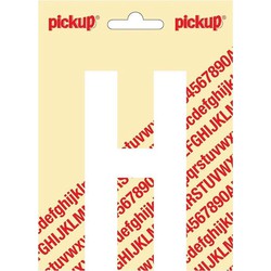 Plakletter Nobel Sticker witte letter H - Pickup