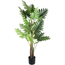 PTMD Kunstplant Philodendron - 80x65x170 cm - Plastic - Zwart