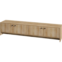 TV-meubel 4 deuren in eikendecor L180 cm - JIMMY
