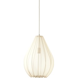 Light & Living - Hanglamp ITELA - Ø38x52.5cm - Bruin