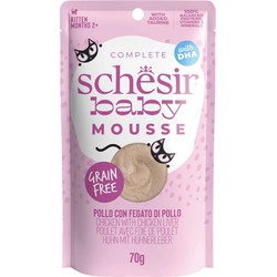 Schesir baby kitten kip mousse 70gr