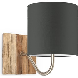 Wandlamp Drift met lampenkap Bling 16 cm - antraciet