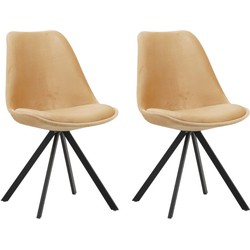 Set van 2 eetkamerstoelen Jace velvet