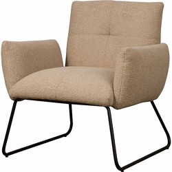 Tower living Dante coffeechair - fabric Teddy MJ8-3 Light brown