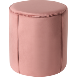 Beliani SEDONA - Poef-Roze-Fluweel
