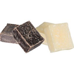 Ideas4seasons Amberblokjes/geurblokjes - cashmere en ylang ylang - 6x stuks - huisparfum - Amberblokjes