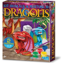 4M 4M Pour And Paint 3D Dragons - French