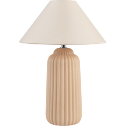 Beliani NURIA - Tafellamp-Beige-Keramiek